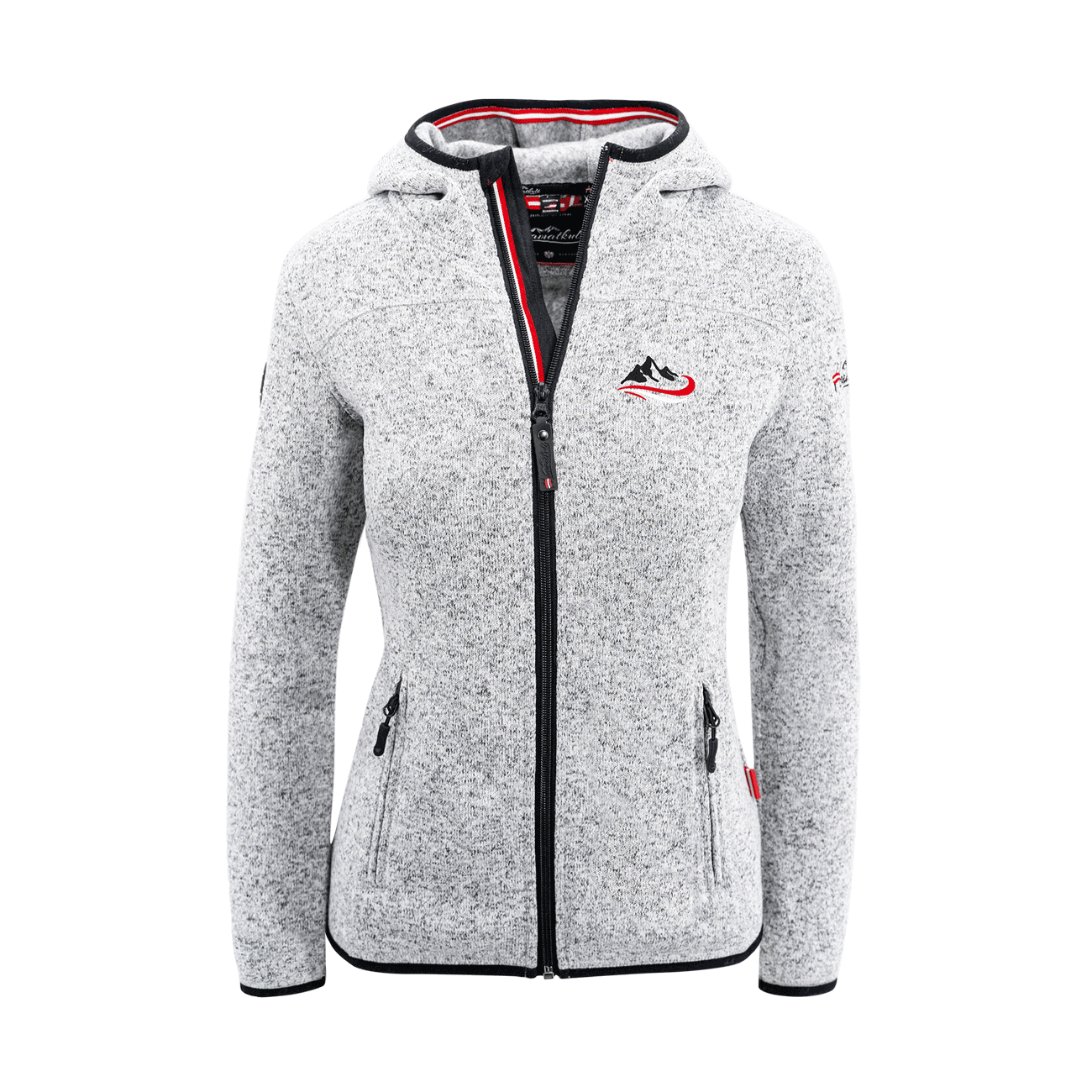 Ski Fleece Weste Damen hellgrau