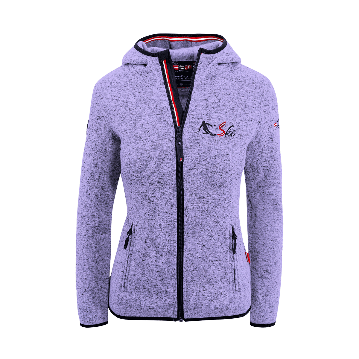 Kultjacke mit Kapuze - Skifahrer
