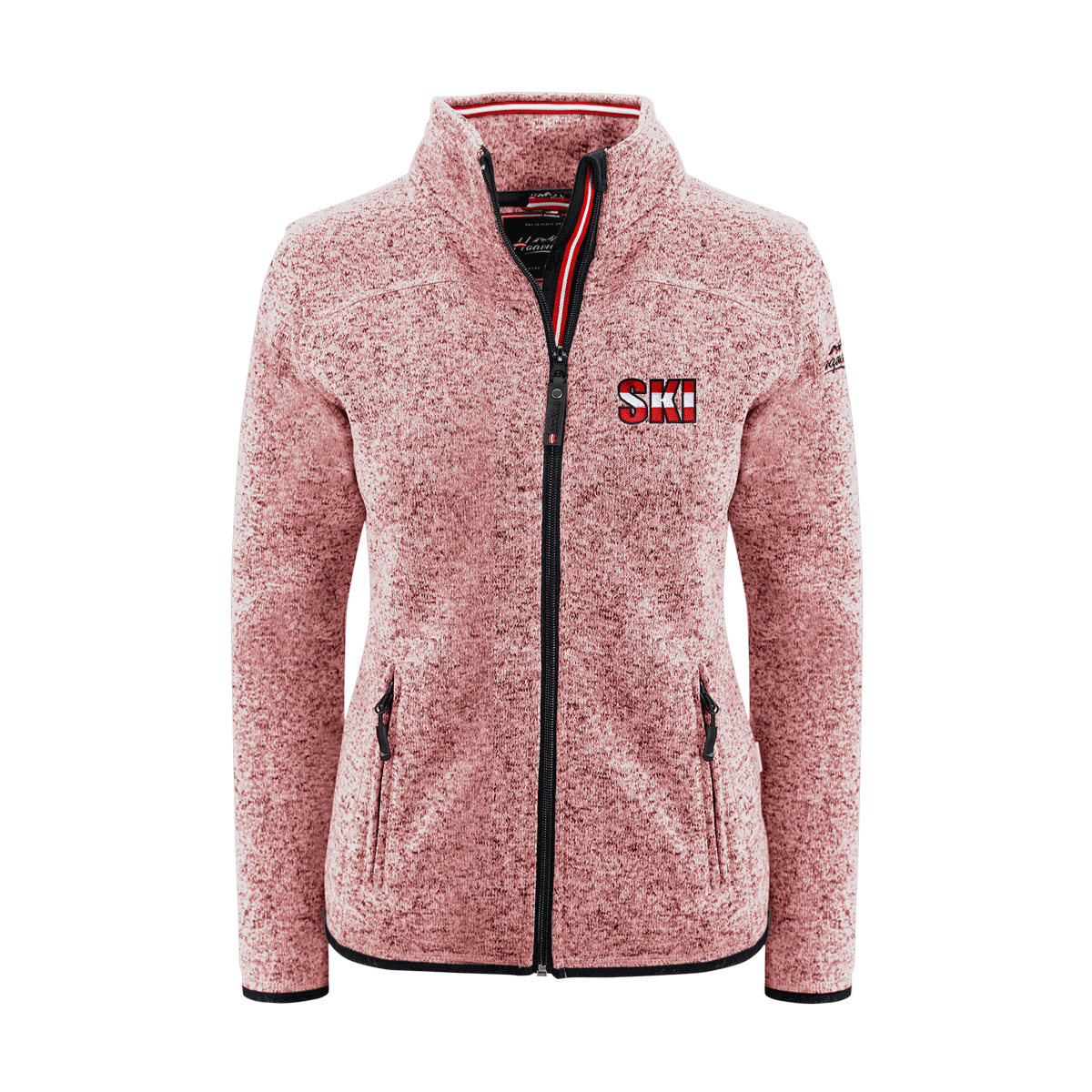 Kultjacke ohne Kapuze - Ski rot-weiss-rot