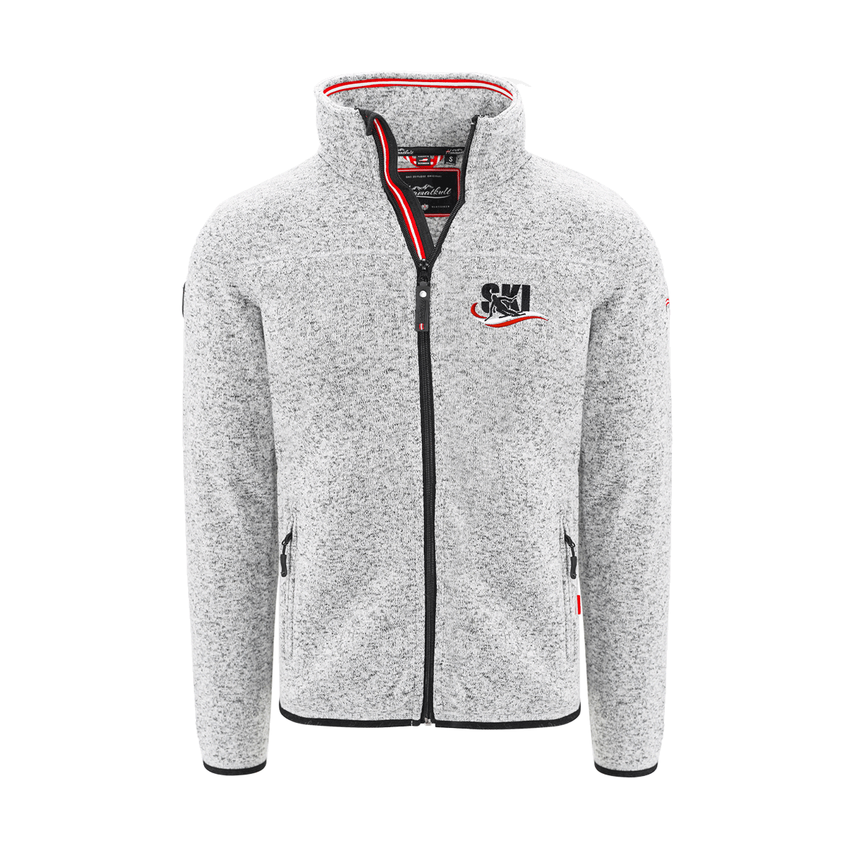 Ski Fleece Weste hellgrau Herren #Farbe_Hellgrau