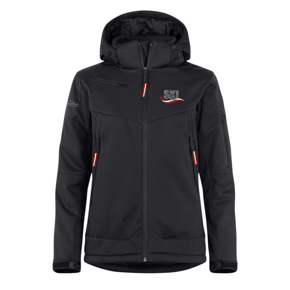 Ski Motiv Damen Winterjacke schwarz #Farbe_Schwarz