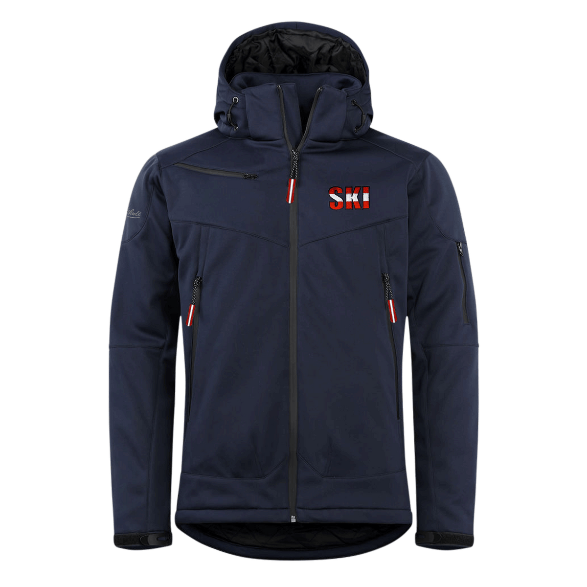 Ski Motiv Herren Winterjacke dunkelblau #Farbe_Dunkelblau