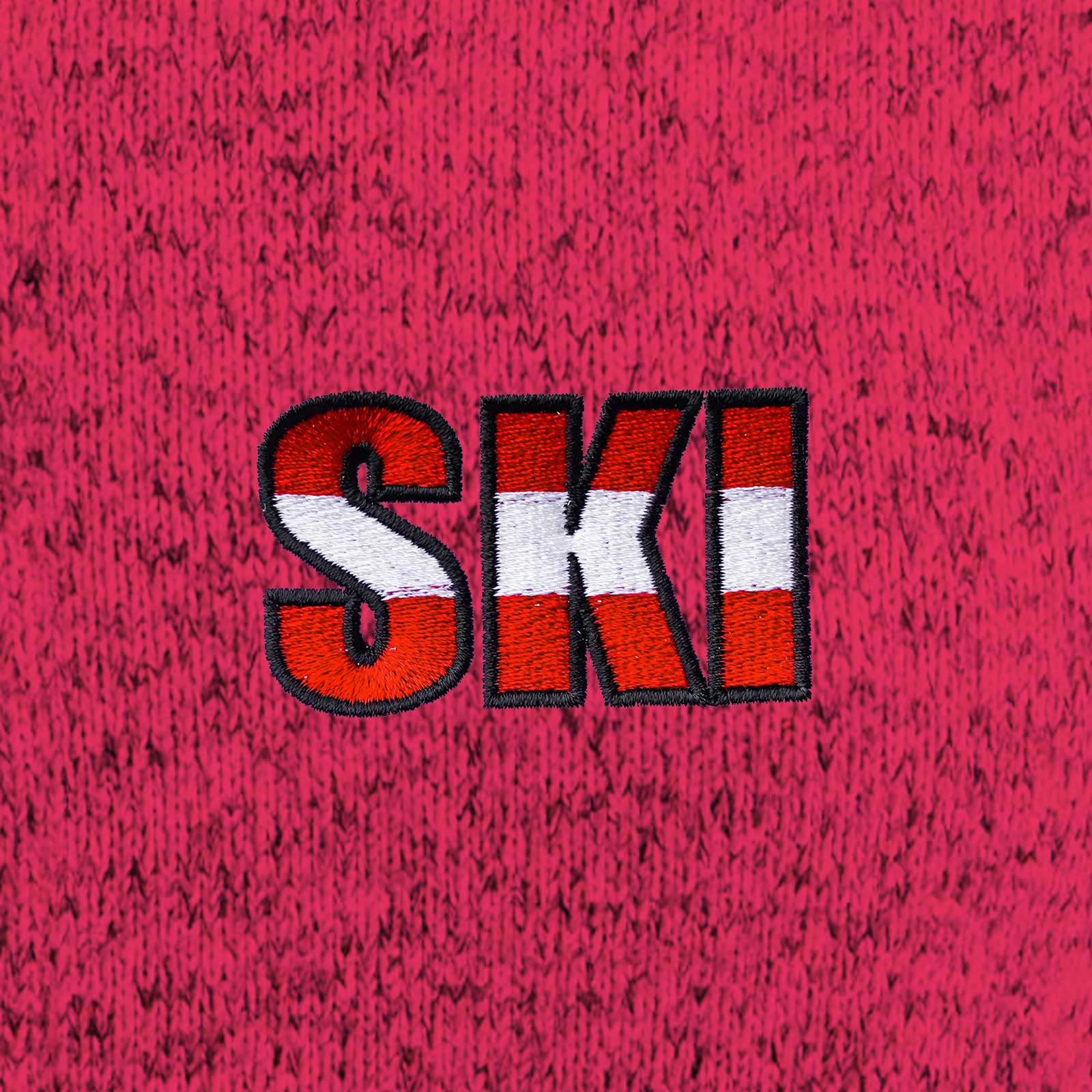 Kultjacke mit Kapuze - Ski rot-weiss-rot