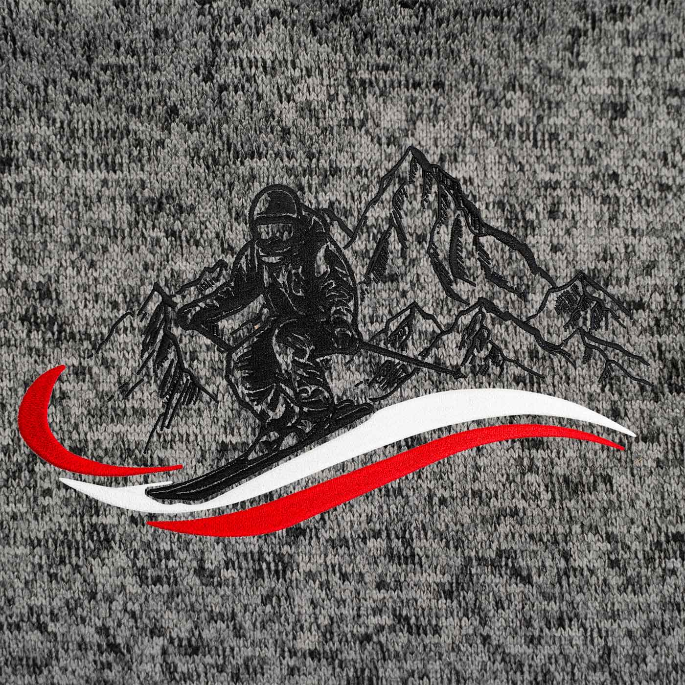 Kultjacke ohne Kapuze - Berg/Skifahrer