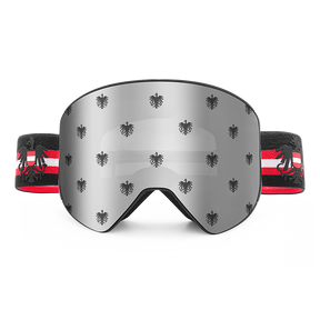 Skibrille Österreich Adler silber