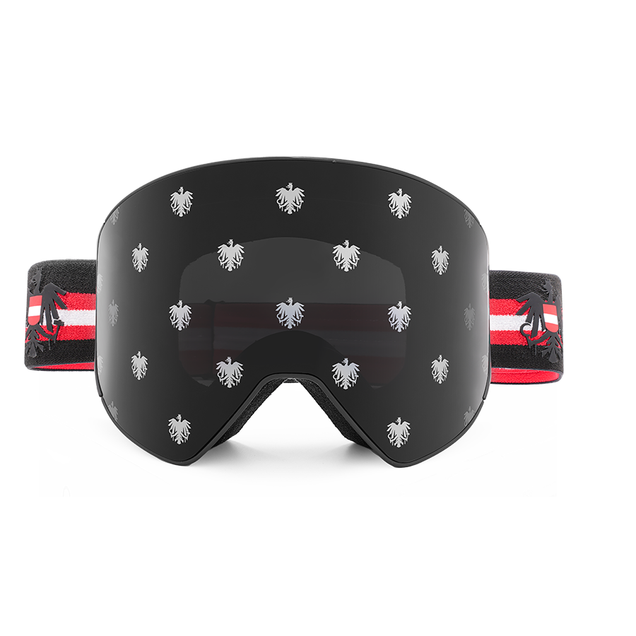 Skibrille schwarz Österreich Adler