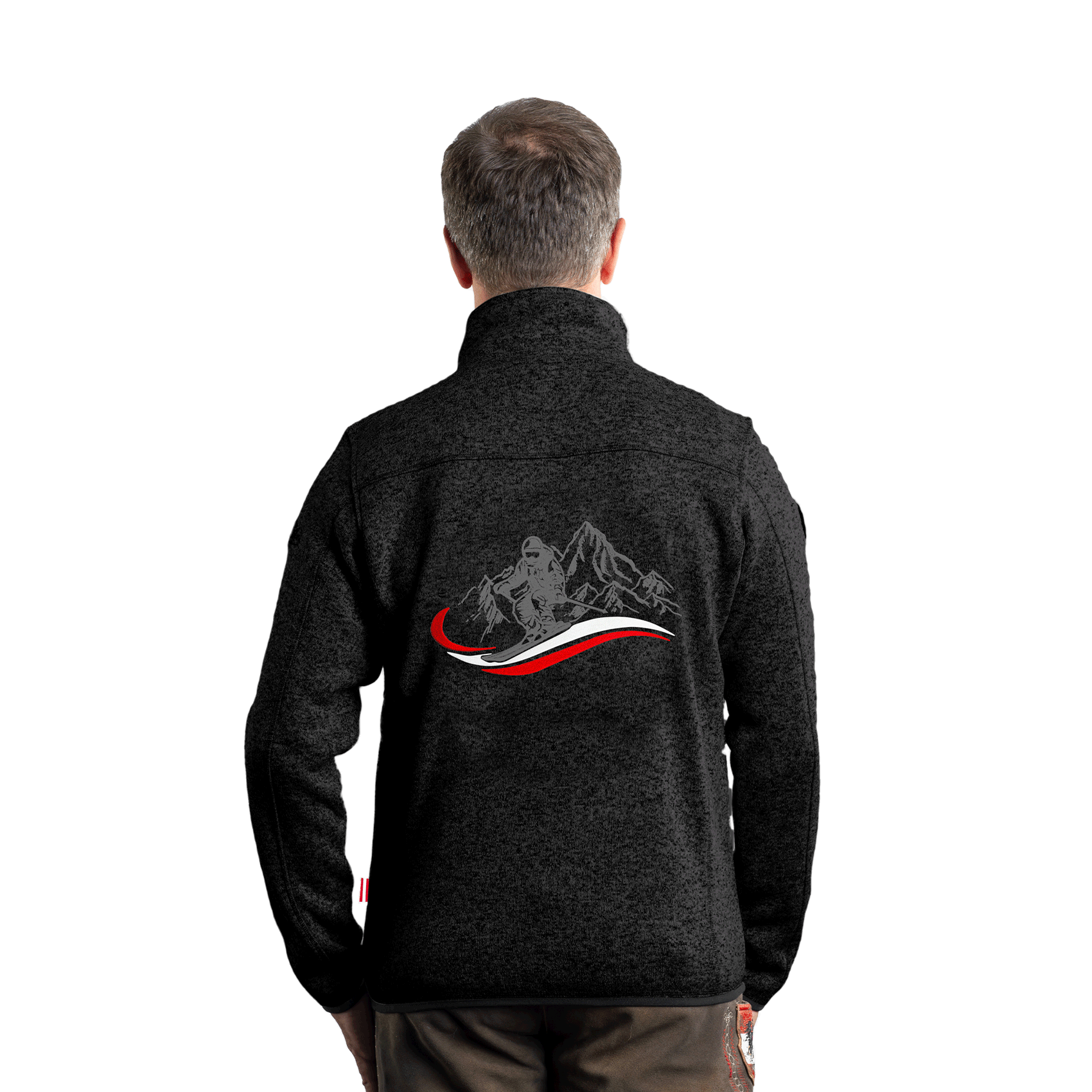 Kultjacke ohne Kapuze - Berg/Skifahrer