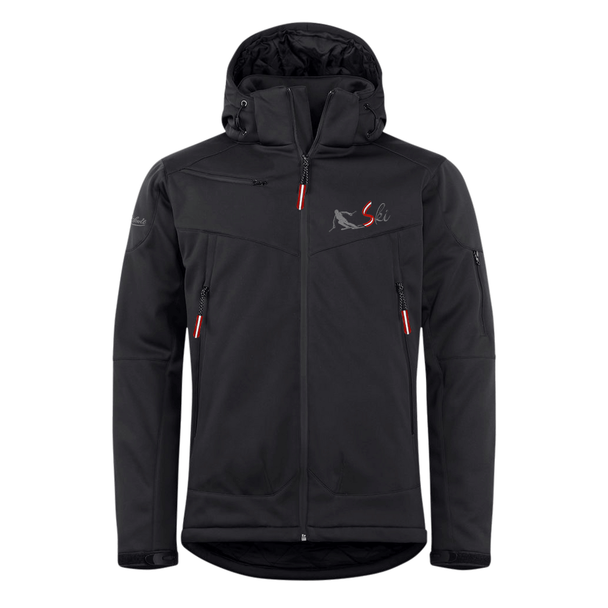 Skifahrer Herren Winterjacke schwarz #Farbe_Schwarz