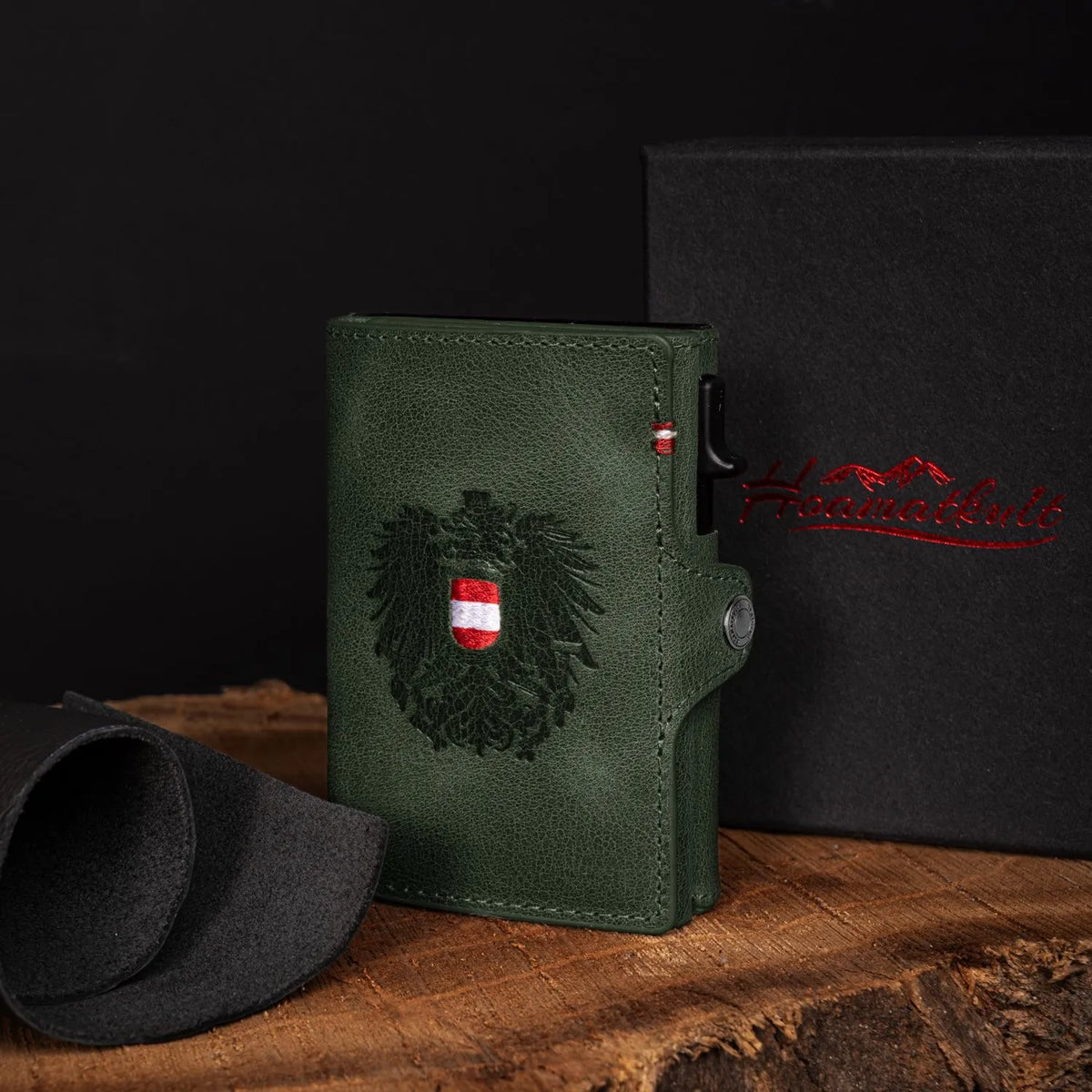 Smart Wallet dunkelgrün Österreich #Farbe_Grün