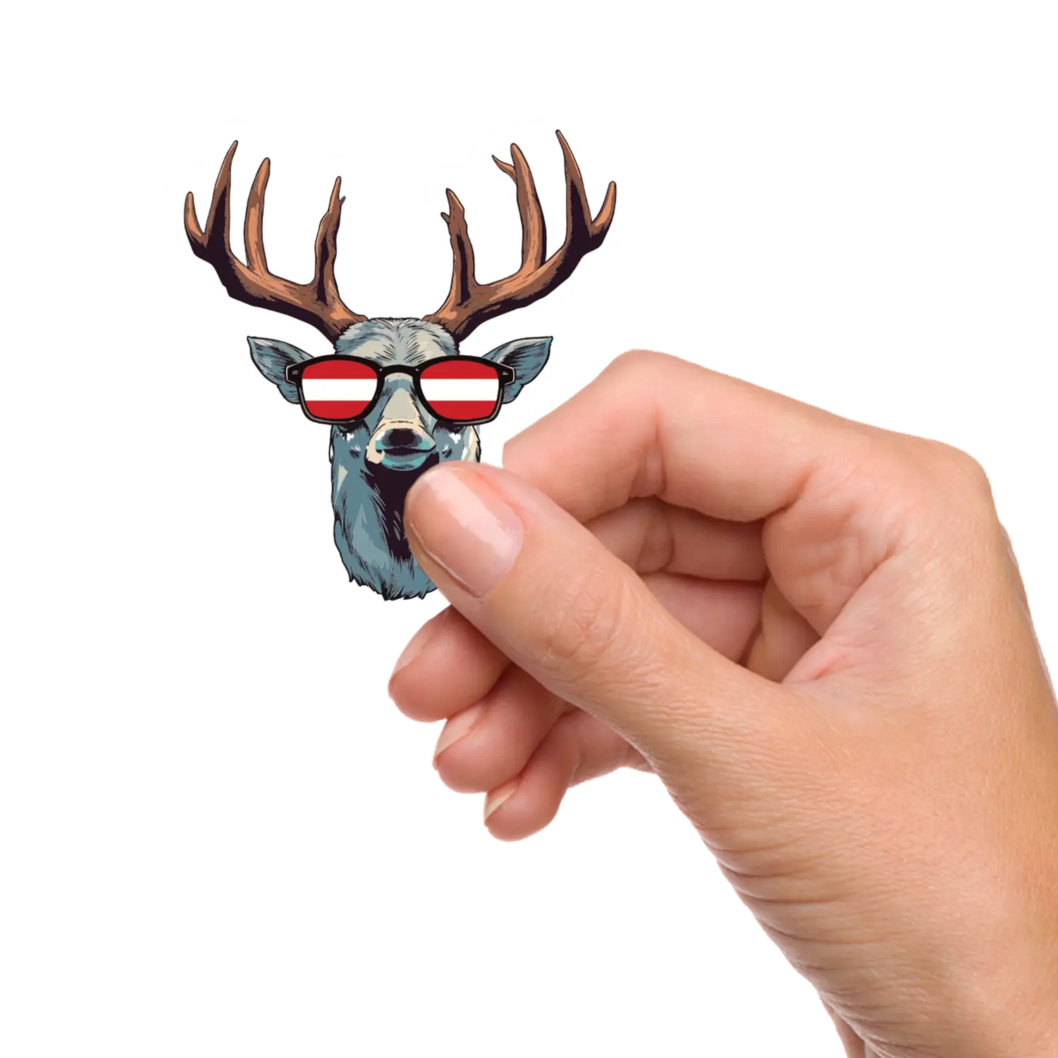 Sticker Cooler Hirsch