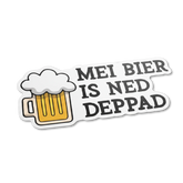 Sticker Mei Bier is ned deppad