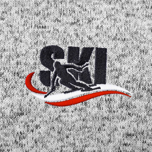 Stickmotiv Ski Österreich hellgrau #Farbe_Hellgrau