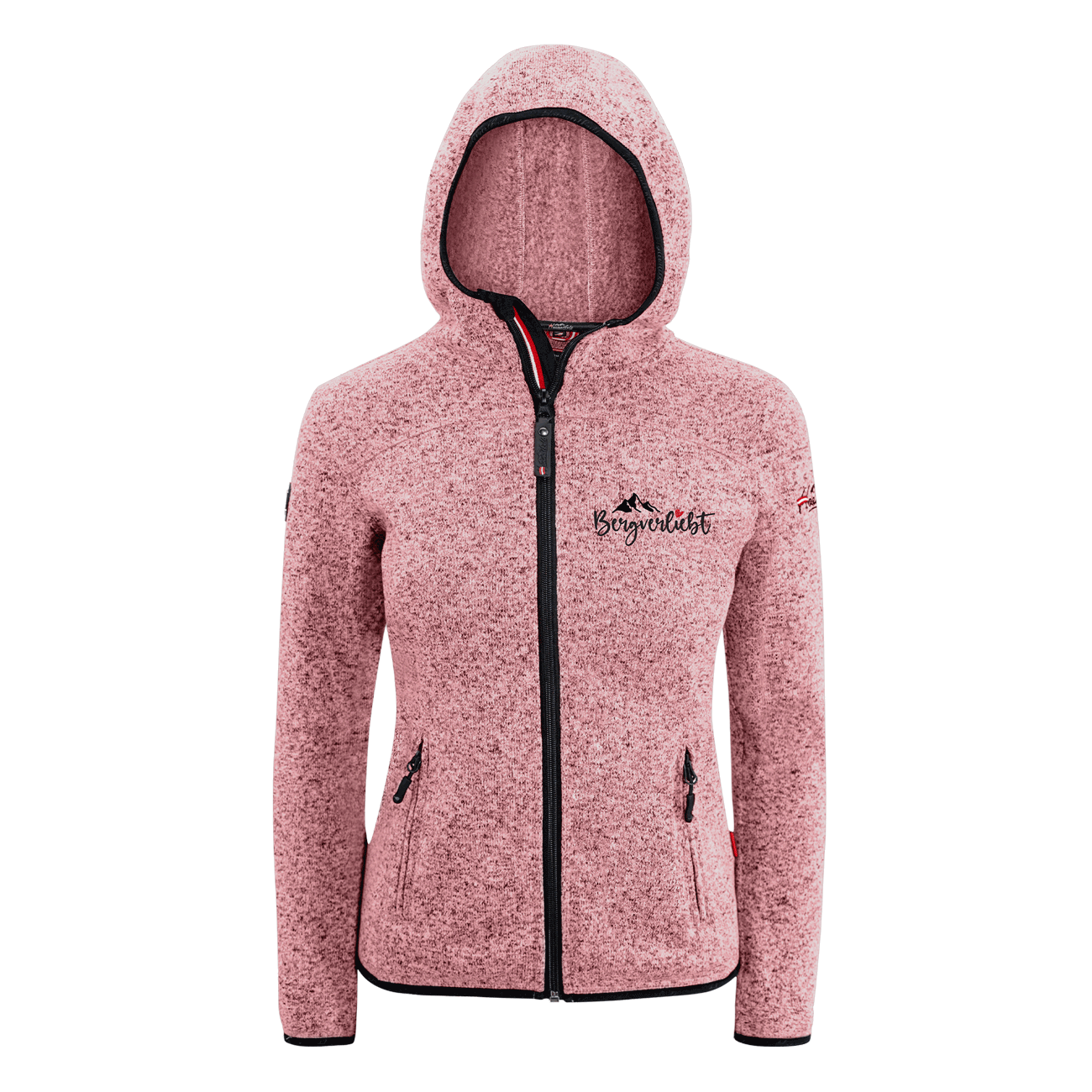 Strickfleece Jacke Bergverliebt
