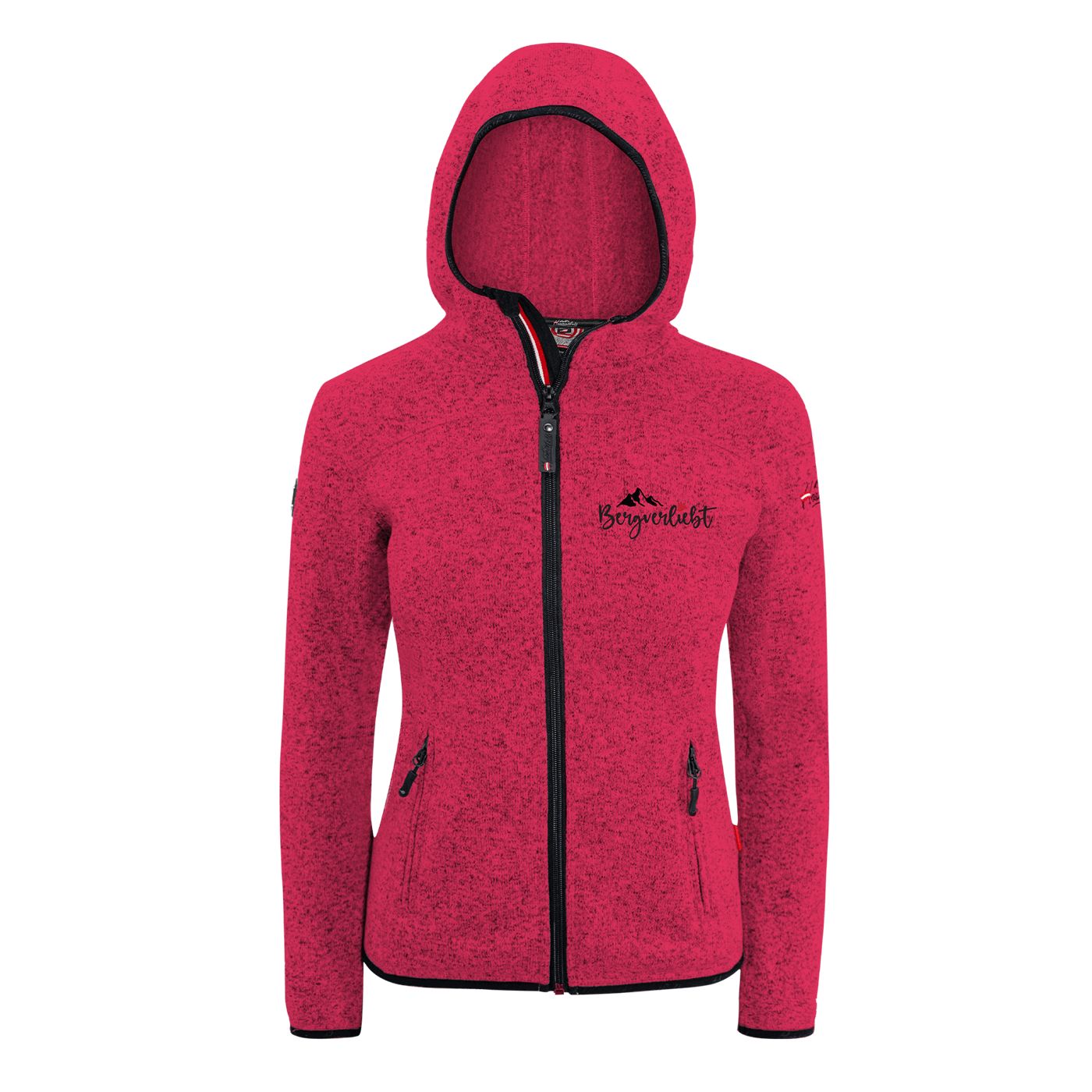 Strickfleece Jacke Damen bergverliebt