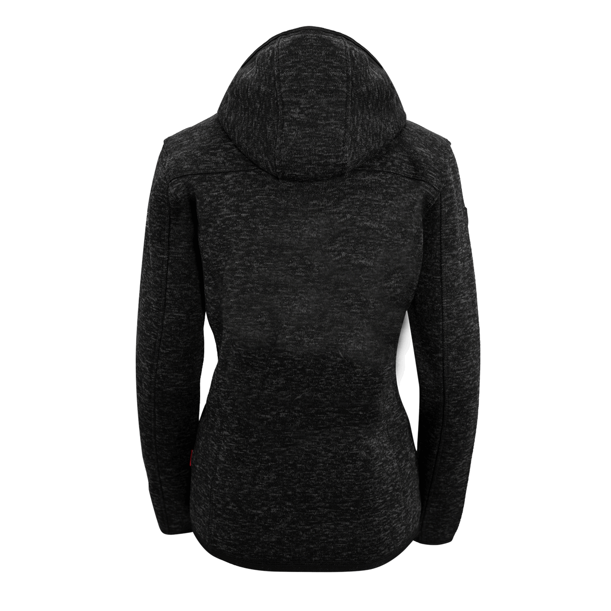 Strickfleece Jacke Hoamatkult schwarz Damen