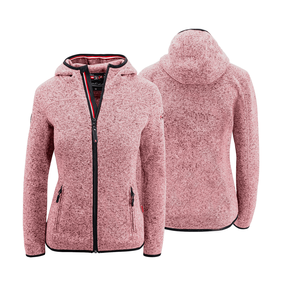 Strickfleece Jacke rosa