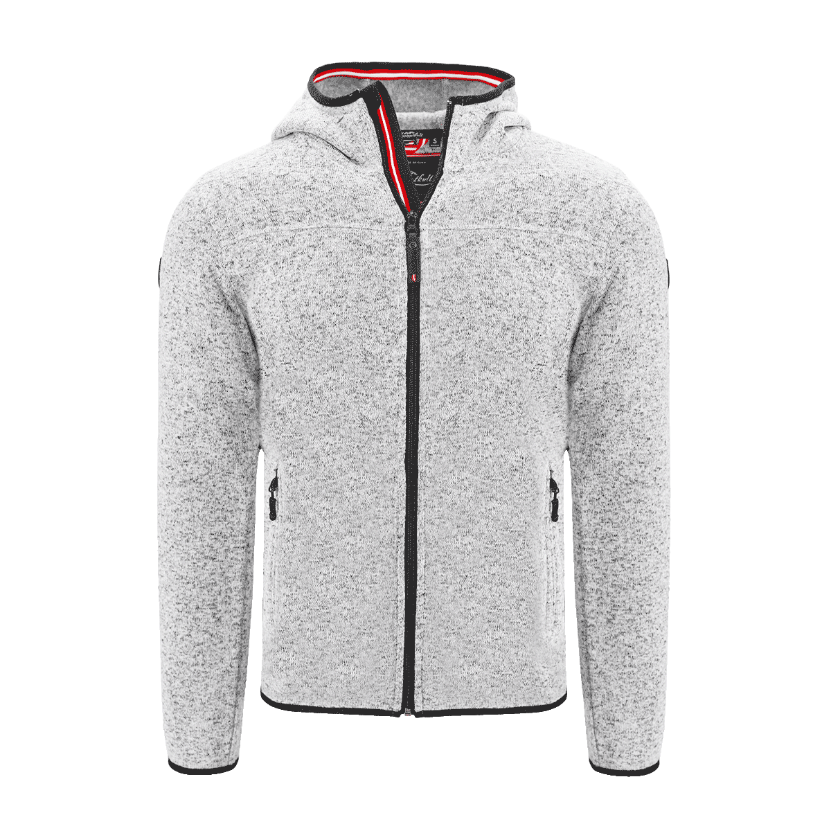 Hoamatkult Kultjacke mit Kapuze - Hellgrau