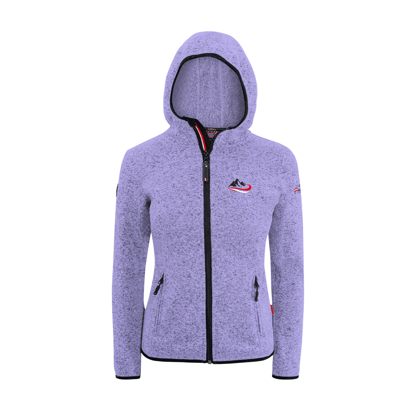 Strickfleece Weste Ski Damen Lavendel