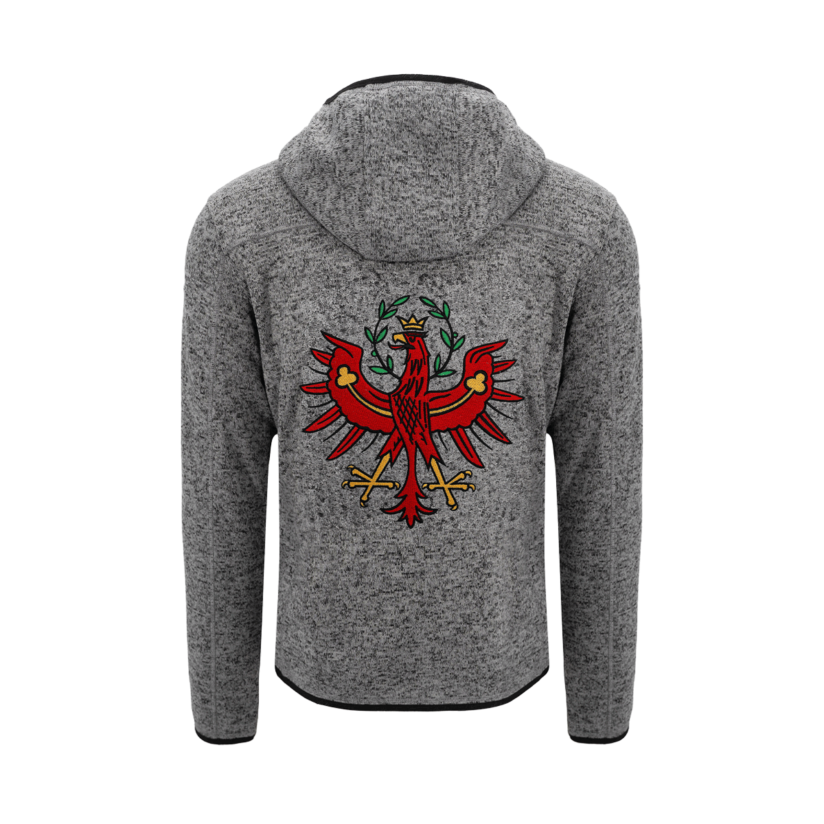 Tirol Kultjacke mit Kapuze - Dunkelgrau