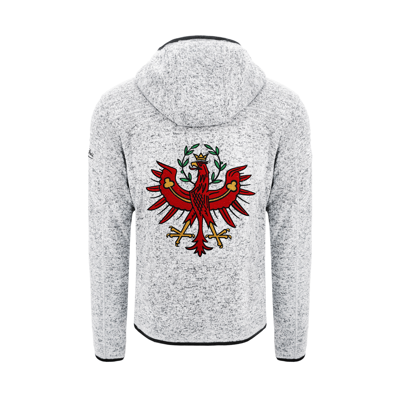 Tirol Kultjacke mit Kapuze - Hellgrau