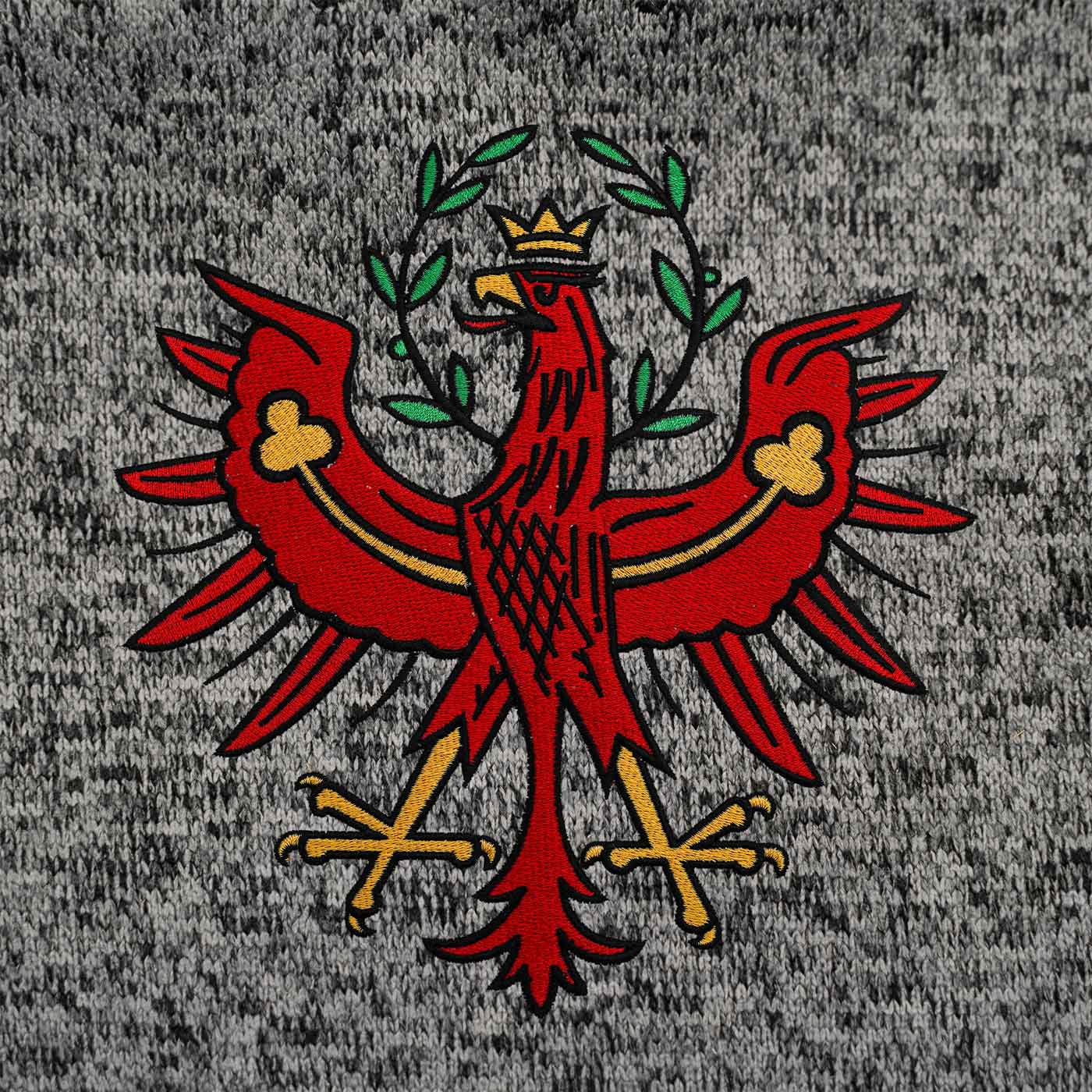 Tirol Kultjacke mit Kapuze - Dunkelgrau