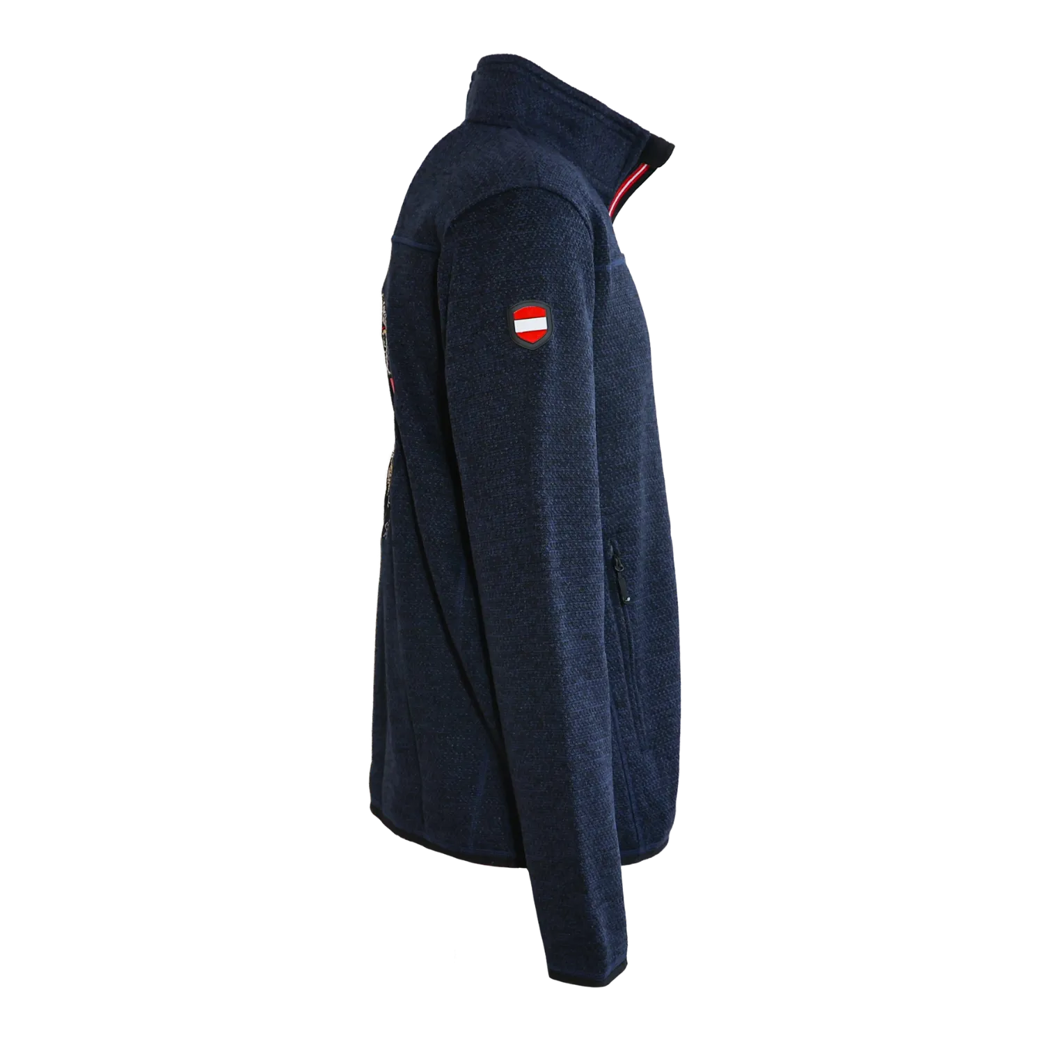 Österreich Kultjacke ohne Kapuze - Strickoptik