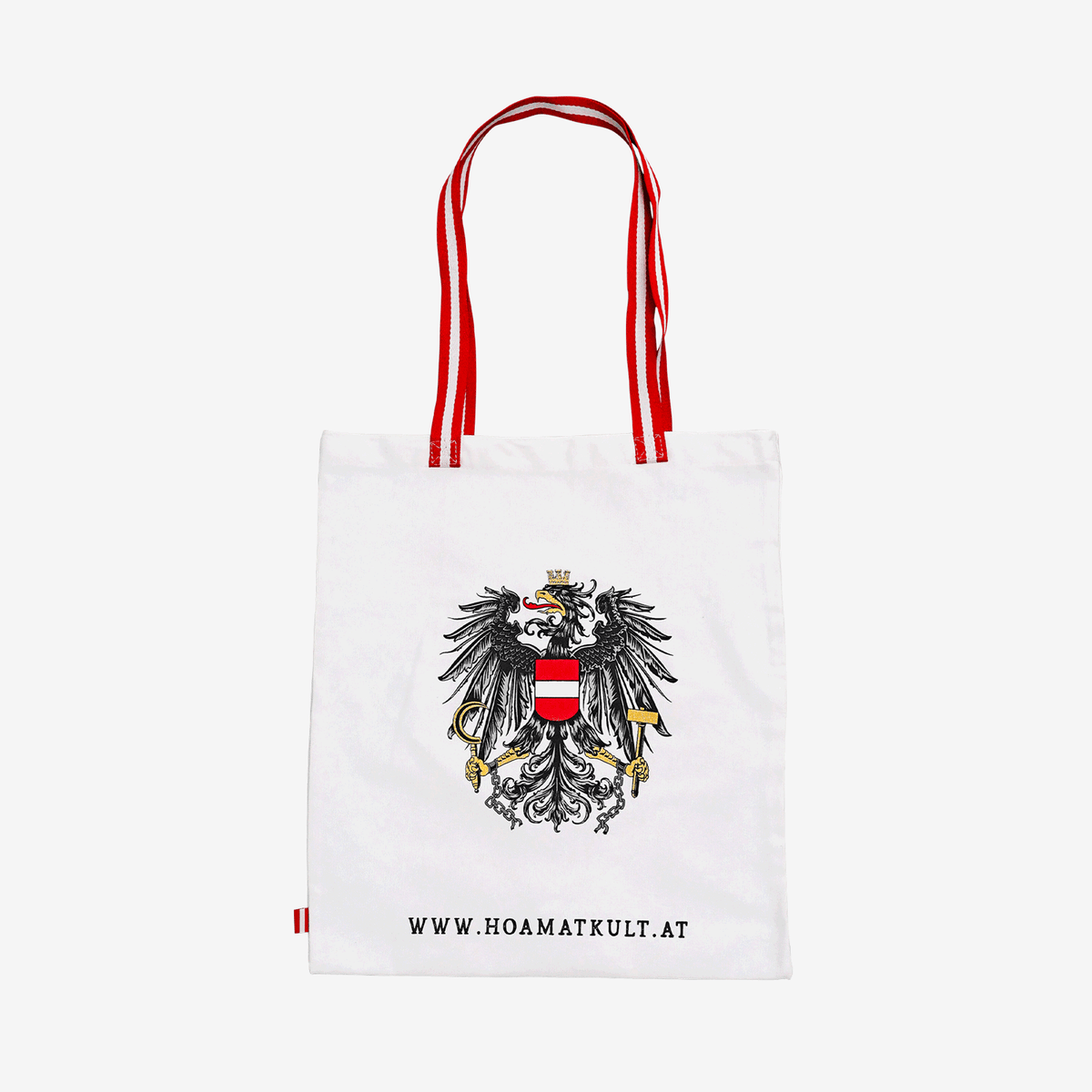 Weiße Österreich Adler Baumwolltasche