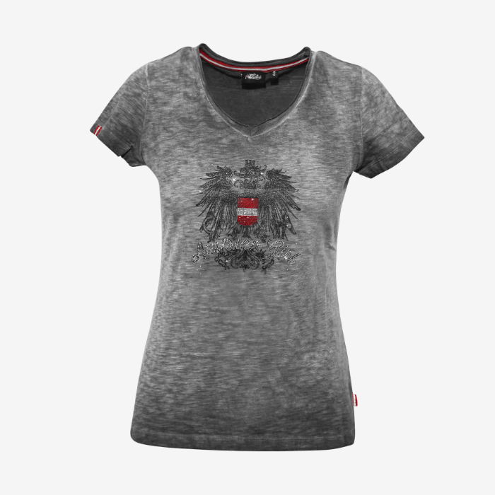 Austrian Girl Trachten T-Shirt für Damen #Farbe_Dunkelgrau