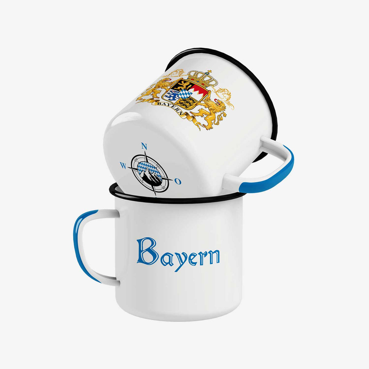 Bayern Emaille Tasse