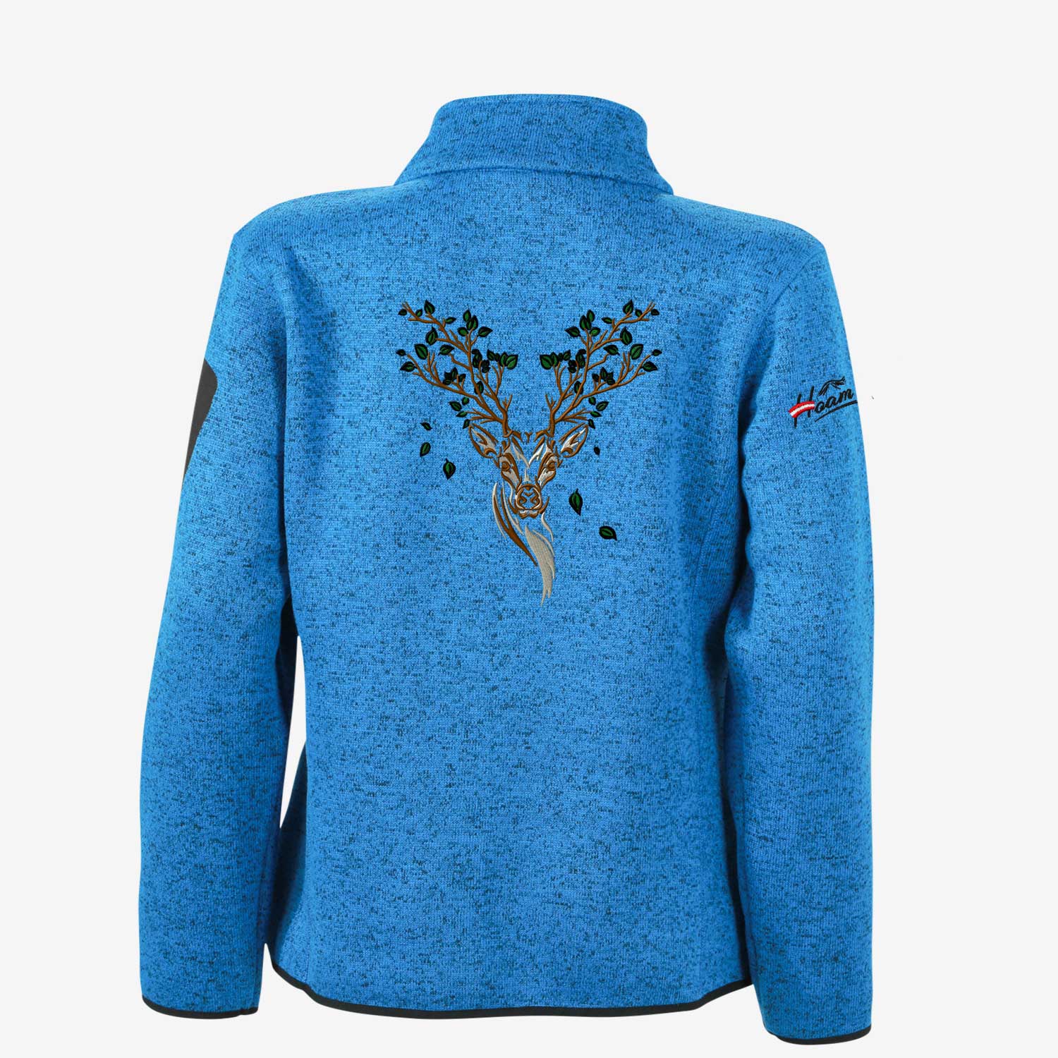 Edelweiss Strickfleece Jacke ohne Kapuze
