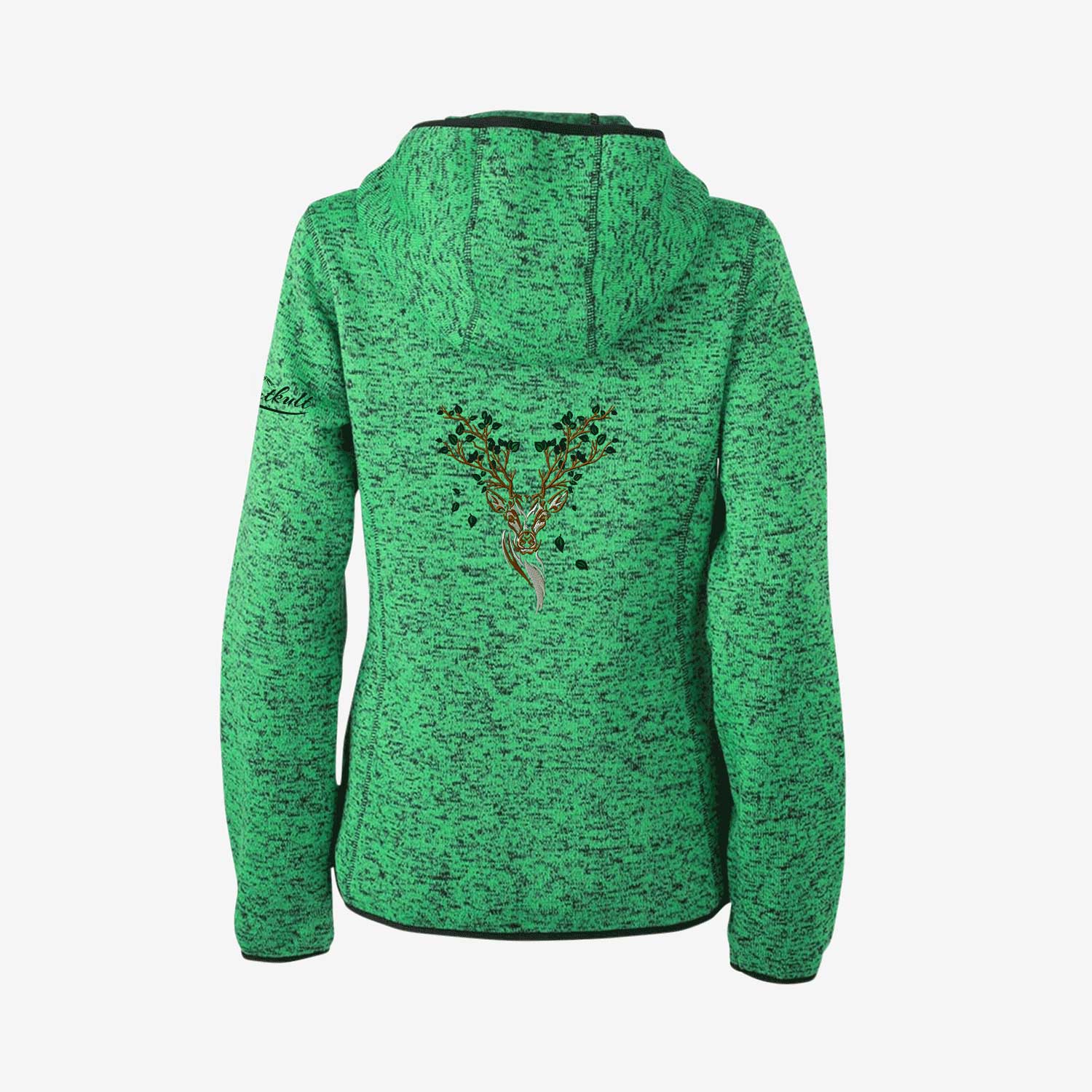 Edelweiss / Hirsch Strickfleece Jacke
