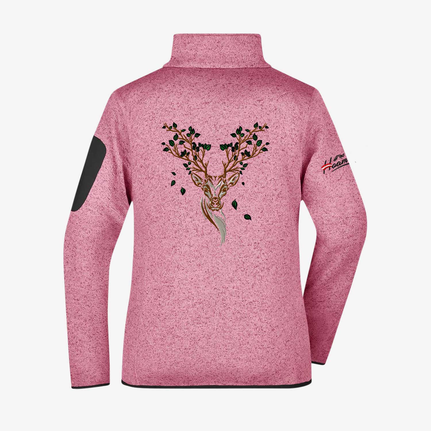 Edelweiss Strickfleece Jacke ohne Kapuze