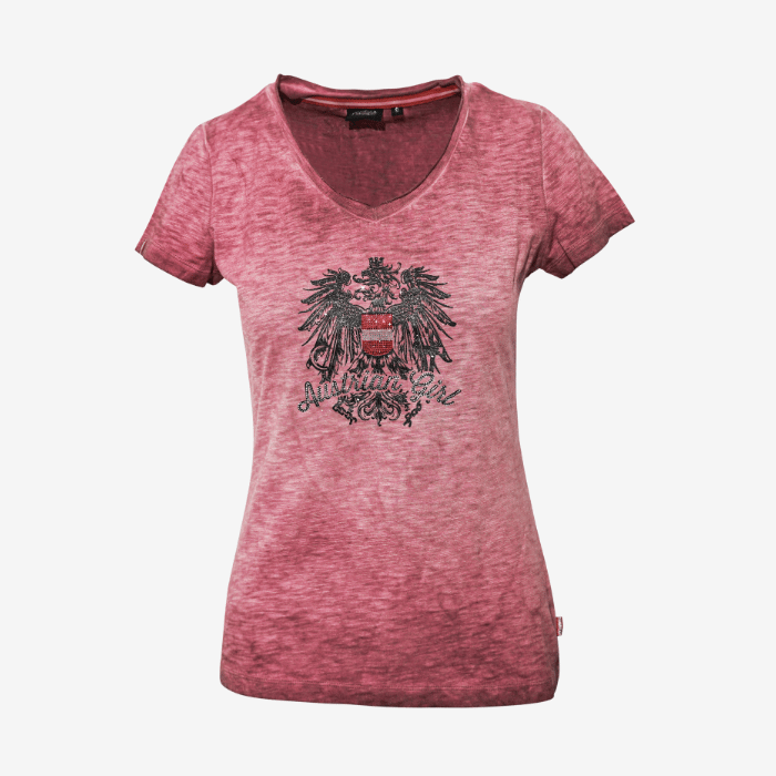 Austrian Girl Glitzer T-Shirt rosa