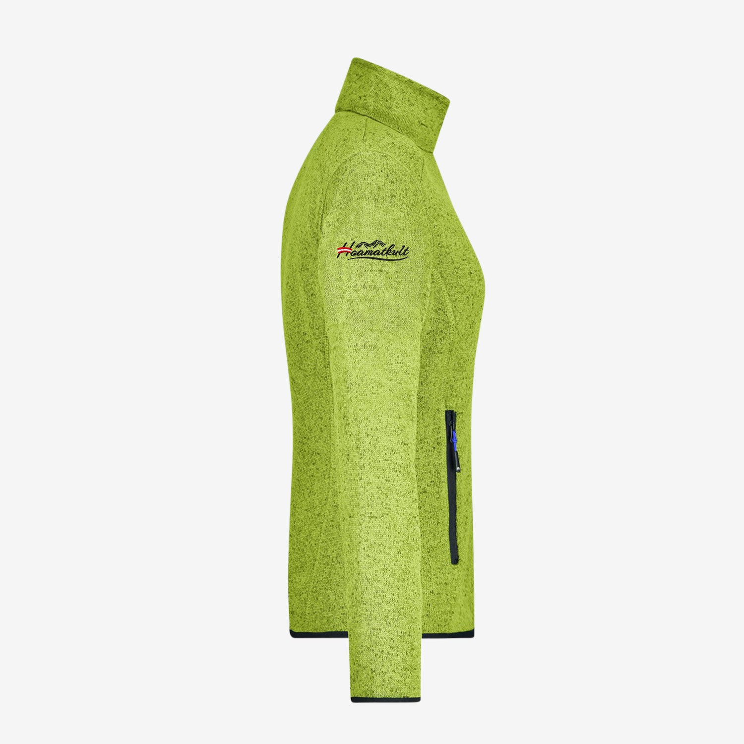 Edelweiss Strickfleece Jacke ohne Kapuze
