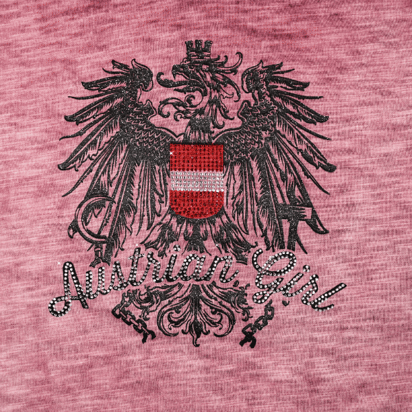 Austrian Girl Glitzer T-Shirt rosa