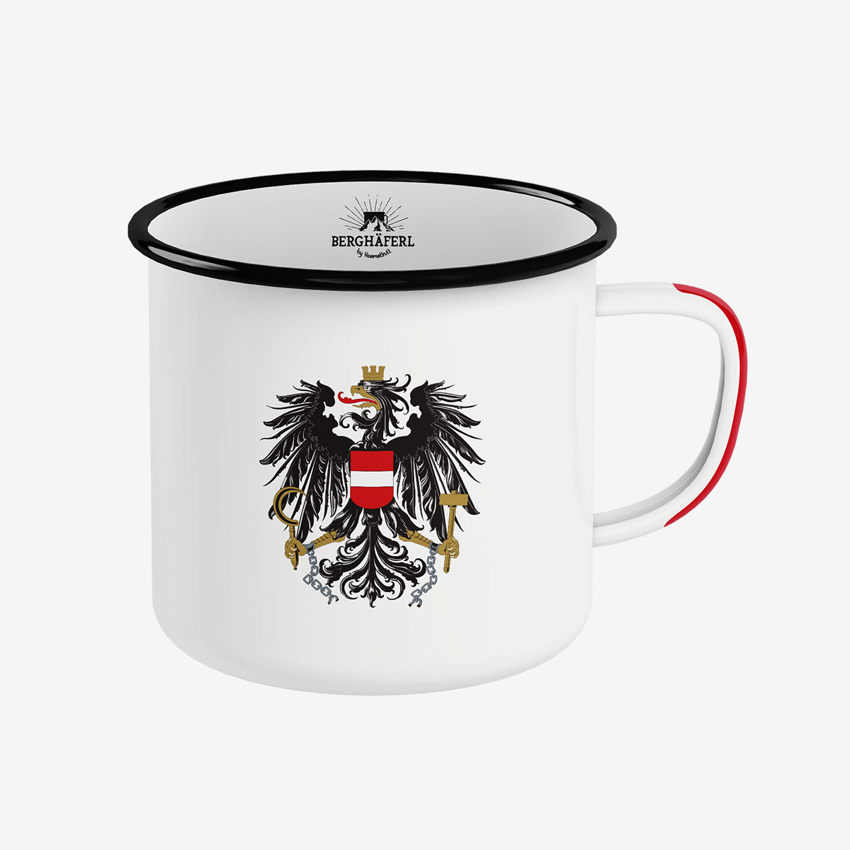 Österreich Adler Emaille Tasse