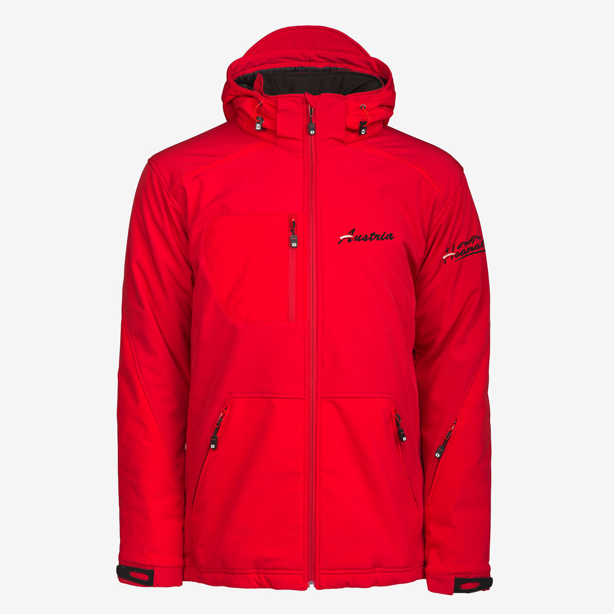Rote Österreich Skijacke #Farbe_Rot