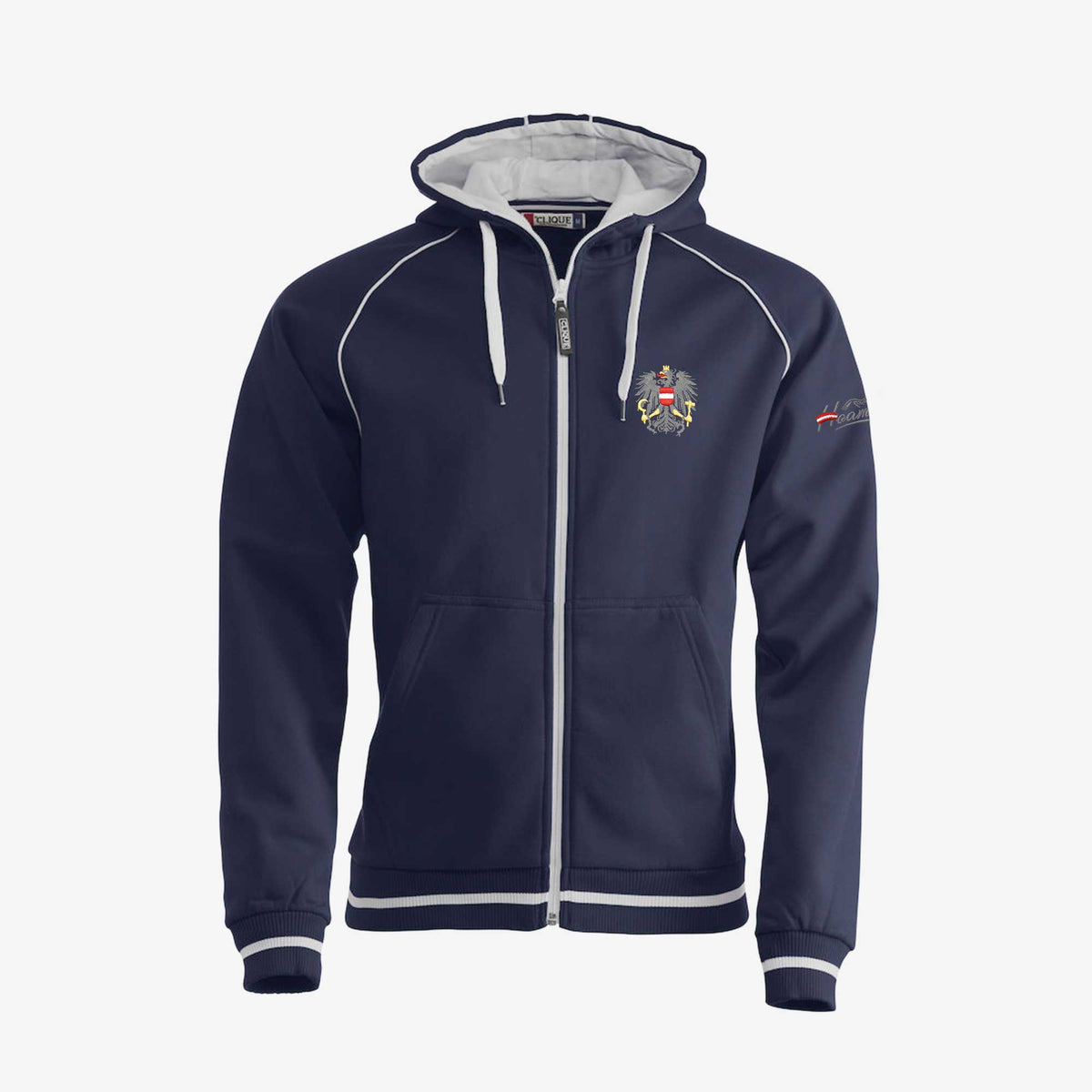 Sweatjacke Austria #Farbe_Navy-Blau