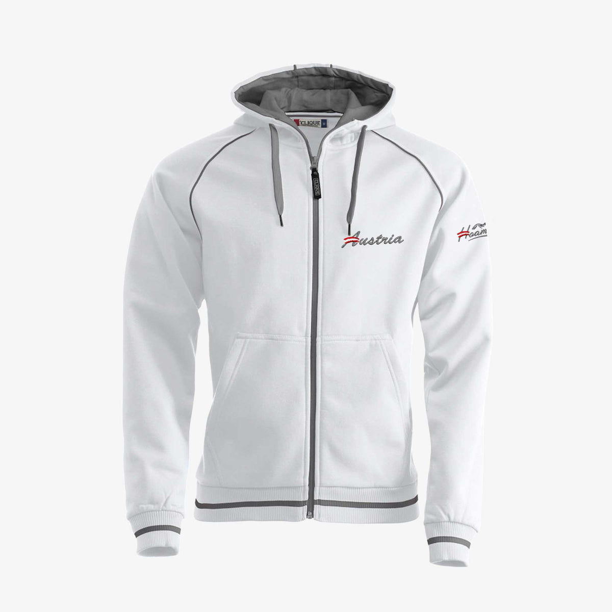 Sweatjacke Austria Adler  #Farbe_Weiss