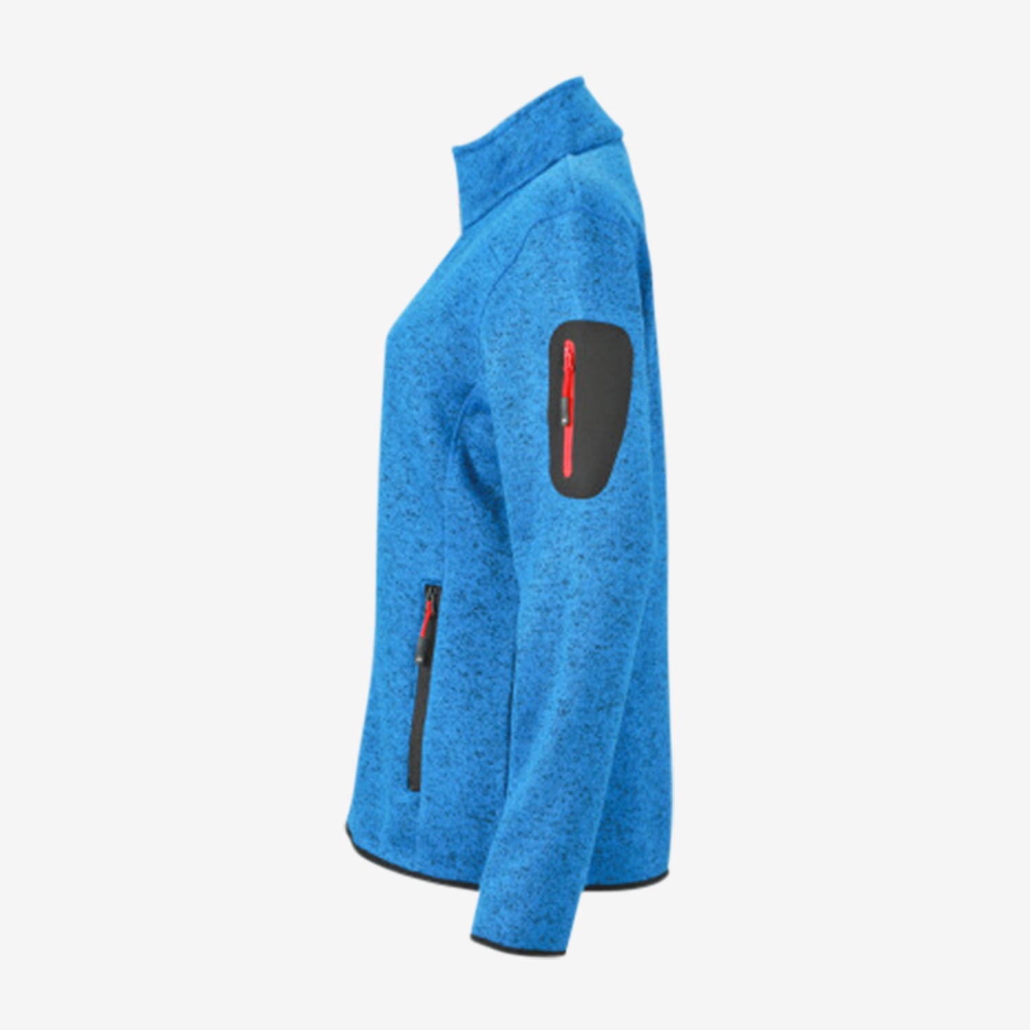 Edelweiss Strickfleece Jacke ohne Kapuze