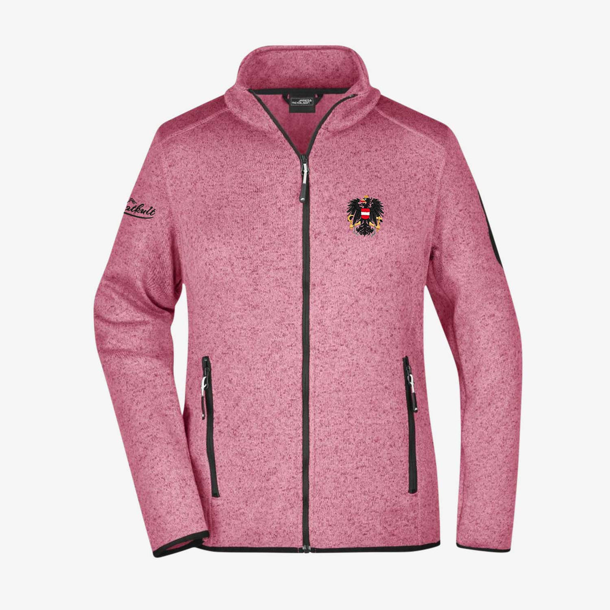 Österreich Strickfleece Jacke "Pink-Edition"
