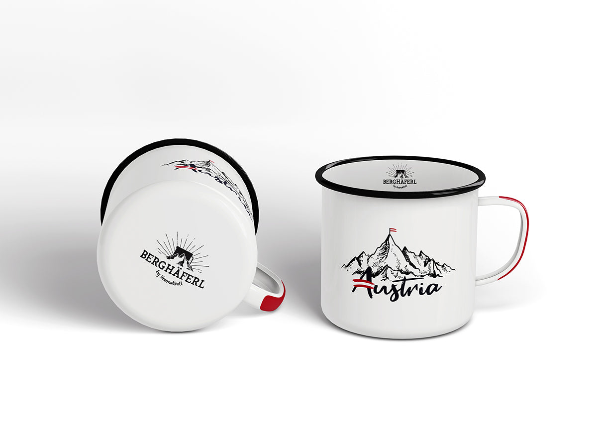 Austria Emaille Tasse