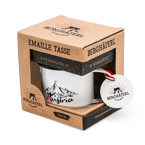 Austria Emaille Tasse