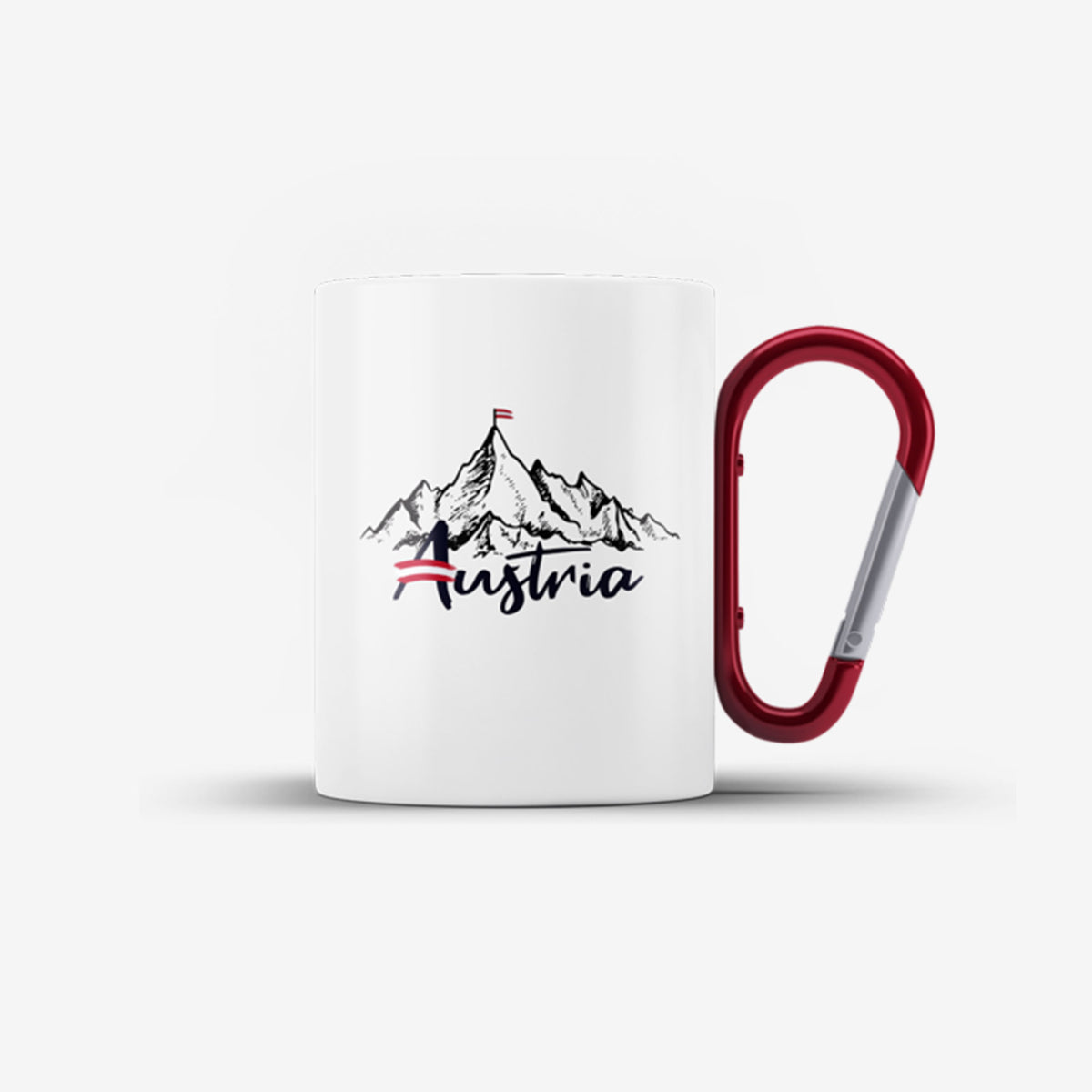 Austria Karabiner Tasse weiss
