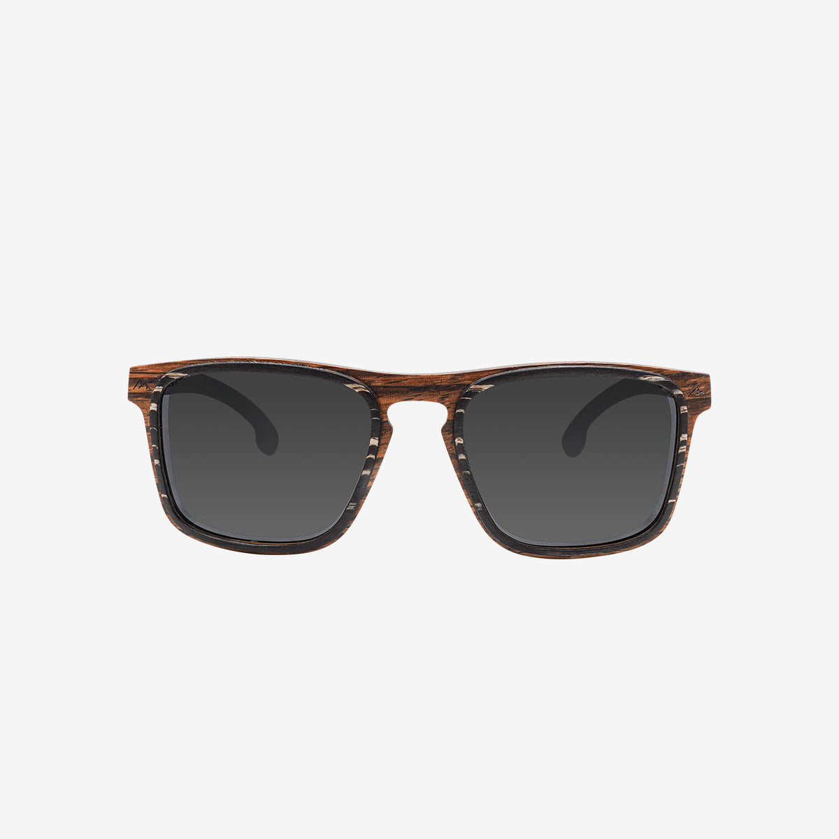 Holz Sonnenbrille Berg Edition - Zebrano / Schwarz