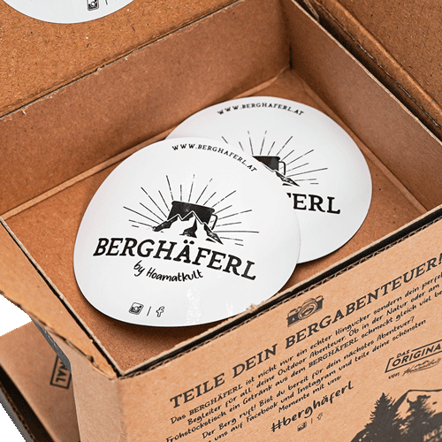 Berghäferl Emaille Tasse - das Original