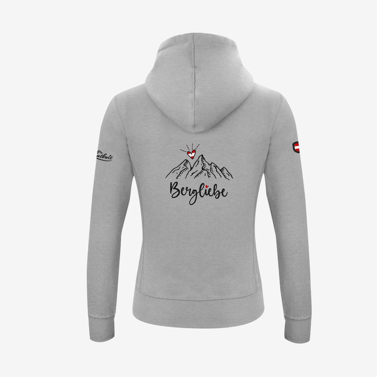 Bergliebe Damen Hoodie #Farbe_Grau