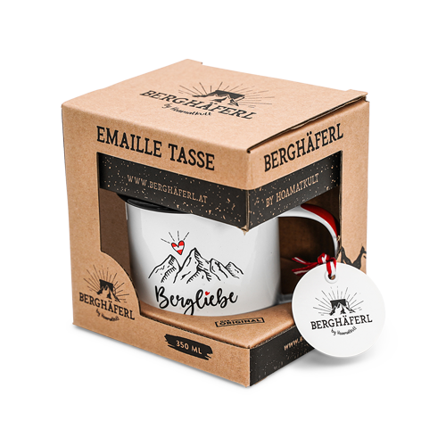 Bergliebe Emaille Tasse