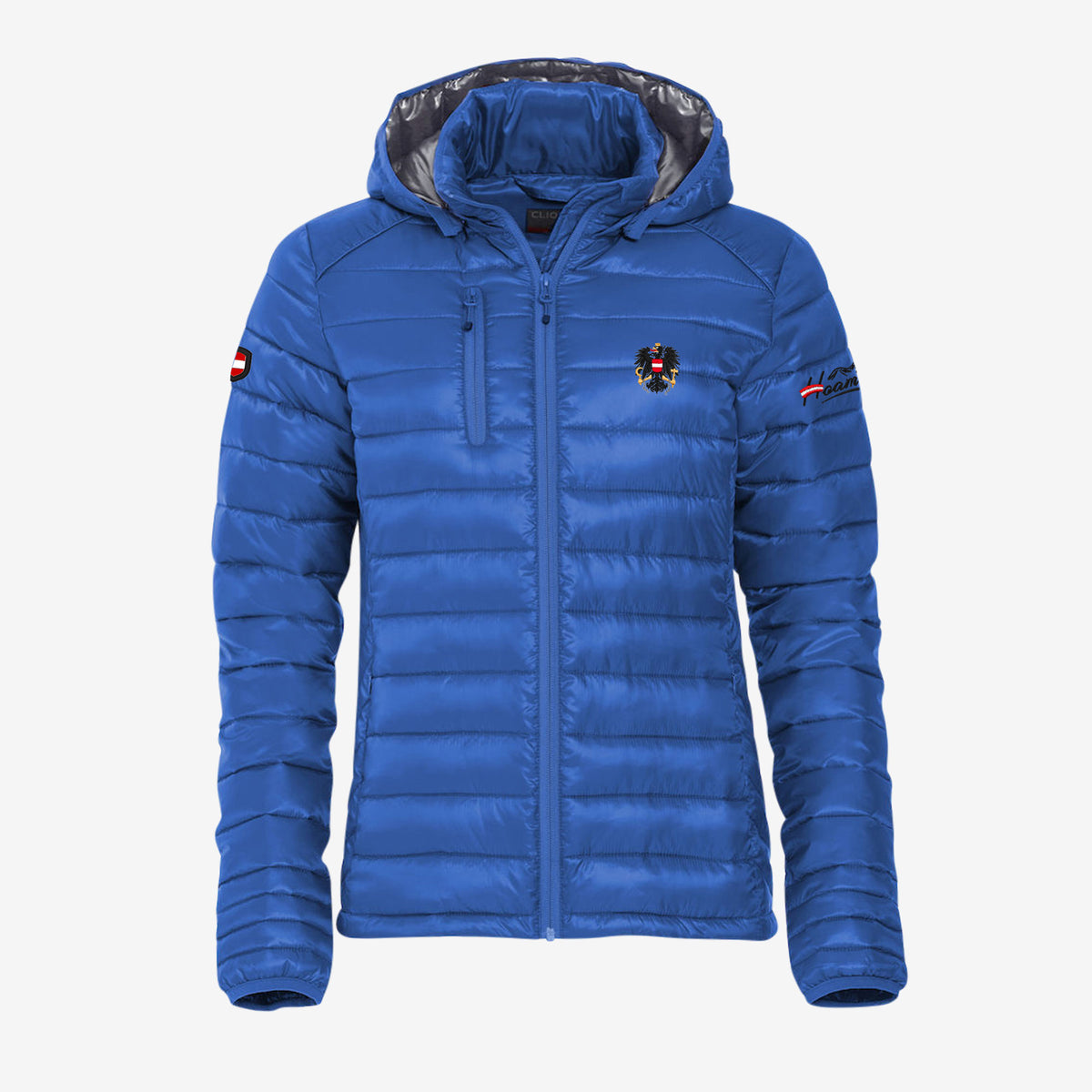 Blaue Österreich Adler Softshelljacke Damen #Farbe_Royal-Blau