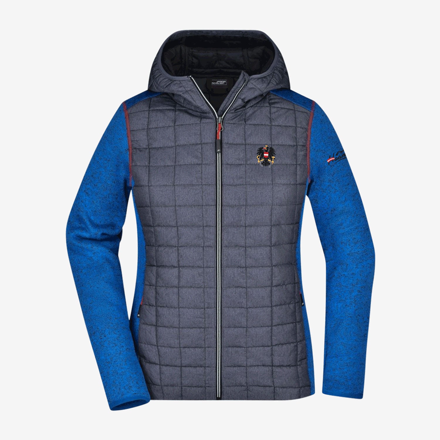 Österreich Adler Strick-Steppjacke